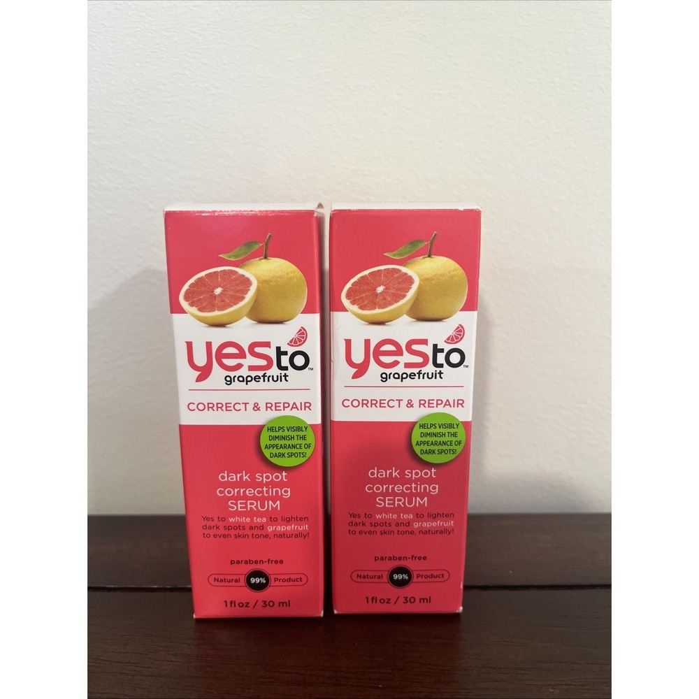 2X Yes To Grapefruit Correct & Repair Dark Spot Correcting Serum,‎ 1 Oz HTF Rare